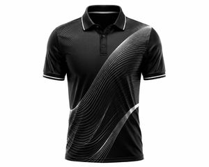 เสื้อเชิ้ตแขนสั้นผู้ชาย ผ้าทอโพลีเอสเตอร์ผสมคอตตอน ระบายอากาศได้ดี แห้งเร็ว สไตล์สปอร์ต ทรงปกติ - Product Image 2