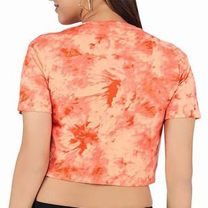 Wholesale Women's Casual Crop <b>Top</b> Custom Logo Femme Cotton Cropped T Shirt Custom Crop <b>Top</b> With Logo - Product Image 3