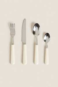 Classic Stainless Steel Flatware <b>Set</b> With Marble Handle Dinner Fork Knife Spoon Chopsticks Mirror Polish Western Style Cutlery - Product Image 3