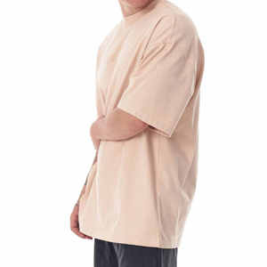 เสื้อยืดโอเวอร์ไซส์ผู้ชายแบบใหม่สั่งทำพิเศษ ระบายอากาศได้ดี  เรียบง่าย สไตล์สตรีทแวร์ ไซส์พลัส  รับสกรีนโลโก้ - Product Image 3