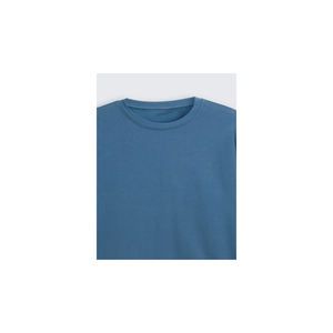 Sudadera de Cuello Redondo para Hombre, 100% Algodón, 240g, Ecológica, Transpirable, con Logotipo Estampado en Relieve en la Parte Delantera, Personalizable, Color Sólido - Product Image 2