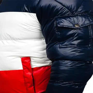 Mens Thick Puffer Jacket Stand Collar Warm Insulated Full Zip Outdoor Daily Wear Lightweight Winter <b>Coat</b> Custom OEM ODM - Product Image 5