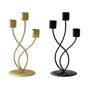 Candelabro de hierro fundido de 3 niveles, más vendido, para decoración del hogar, para fotografía, como centro de mesa para interiores, para regalo - Product Image 4