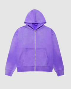 Sweat-shirt à capuche décontracté en coton délavé à l'acide avec poche kangourou, doux et chaud, à capuche ajustable, pour le quotidien - Product Image 6