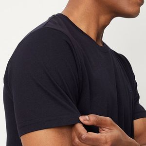 Unisex Plain Black 2026 Short Sleeve Cotton <b>TShirts</b> Casual Summer Street Fashion T-Shirts ringer for Men Sublimation Heavyweight - Product Image 6