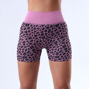 Shorts de Yoga para Mujer de Cintura Alta con Elástico, Color Sólido, Ligeros, de Secado Rápido, Elásticos en Cuatro Direcciones, Transpirables y que Absorben el Sudor - Product Image 2