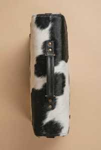 Style Portable Lightweight Leather Hair on <b>Laptop</b> Bag Designer Hair-on Cowhide Real material Hair on <b>Laptop</b> Briefcase Portable - Product Image 4