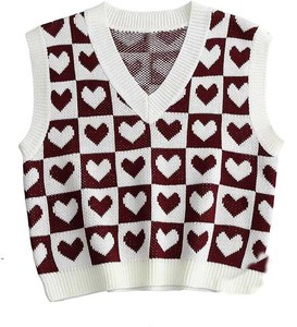 Gilet en tricot pour femme style urbain - Cardigan sans manches à boutons - Haut confortable en fil doux pour femme automne-hiver respirant - Product Image 6