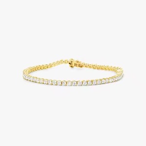 Customized Butterfly Shape Lab Grown Moissanite Tennis <b>Bracelet</b> for Certified 18K Rose Gold Plated Trendy Men's Shining Star - Product Image 5