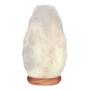 Lampe de sel de l'Himalaya biologique de haute qualité (sculptée) au toucher réel USB + LED 2kg Rose Blanc Forme géométrique Packing-Sian Enterprises - Product Image 2
