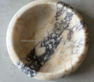 Tazón de Servir de Mármol Ecológico de Lujo, Tazón Curvo con Pedestal Natural, Diseño y Tamaño Personalizados, Regalo para Ella, Artesanía - Product Image 5