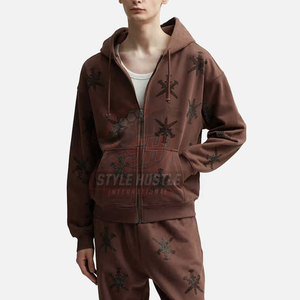 Sweat-shirts à strass pour hommes de haute qualité à prix de gros, vêtements d'hiver basiques, séchage rapide, respirants - Product Image 5