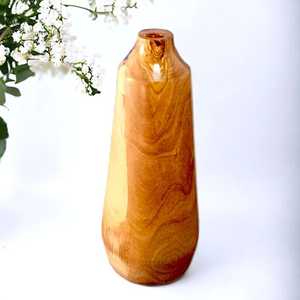 Jarrón de Bambú y Madera Ecológico Más Vendido con Patrones Intrincados Tallados a Mano para una Decoración Elegante del Hogar a los Mejores Precios - Product Image 2