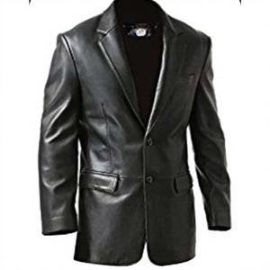 Blouson de motard en cuir véritable de buffle noir, toile personnalisée sur le devant, tendance, imperméable et respirant pour l'hiver - Product Image 1