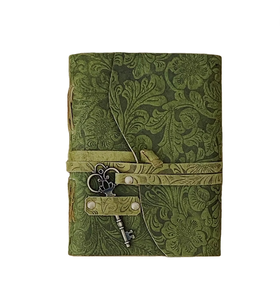 Custom Logo Green Genuine <b>Leather</b> Journal Hardcover Sketchbook Notebook Vintage <b>Leather</b> Journal <b>Diary</b> <b>Leather</b> Bound Journal - Product Image 1