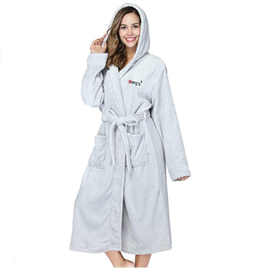 Peignoirs en polaire pour couples Nesta Sports, pyjamas doux et chauds en flanelle et velours pour l'hiver - Product Image 5