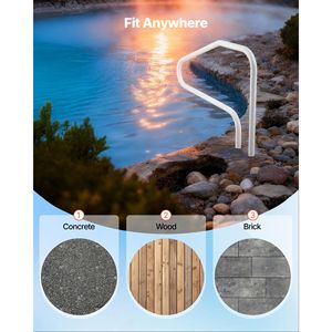 "48 X 32 Inch Heavy Duty Stainless Steel <b>Pool</b> Handrail 220 Lbs Load Capacity Seamless Welding Swimming <b>Pool</b> Tools & <b>Accessories</b>" - Product Image 6