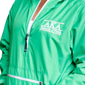 เสื้อแจ็คเก็ต Anorak แบบมีซิป ¼ ตัว สีเขียว AKA พร้อมกระเป๋าหน้า น้ำหนักเบา เหมาะสำหรับสตรี - Product Image 6