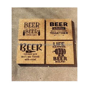 ที่รองแก้วไม้ก๊อกธรรมชาติกันลื่นทรงสี่เหลี่ยมที่รองแก้วสำหรับตกแต่งบ้านสำนักงานที่วางชาและแผ่นรองแก้ว - Product Image 6