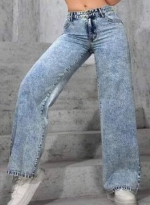 Women's Denim <b>Boot</b> Cut Mini Flare Tapered Ankle Jeans Cotton Eco-Friendly Knee-Length Stretch - Product Image 2