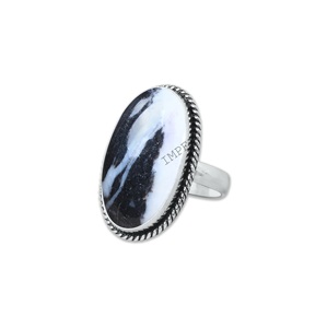 Ethnic Wear 925 Sterling Silver Natural Buffalo <b>Turquoise</b> Oval Cut Gemstone Bezel Setting <b>Rings</b> for Wedding & Party Occasions - Product Image 1