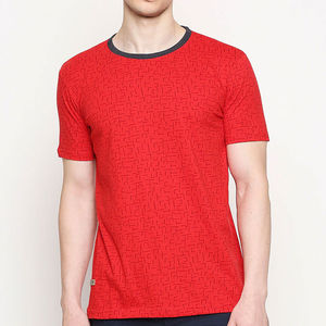 T-shirt pour homme en coton 100% tricoté, style personnalisé, haute qualité - Design décontracté confortable, couleur personnalisée, séchage rapide, manches courtes - Product Image 1