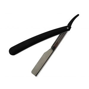 Wholesale Professional Vintage Stainless Steel Beard Cutting Shaving Razor Custom Barber Single Edge Throat Razor Wood Handle - Product Image 3