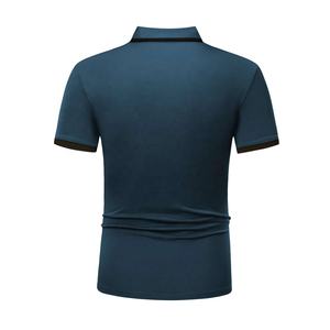 Polo de haute qualité pour hommes, T-shirt à manches courtes de sport de golf personnalisé, tissu imprimé uni solide, anti-rides, grande taille, OE - Product Image 2