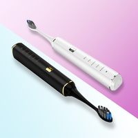 Brosse à dents électrique sonique Advantage IPX7 étanche pour adultes, nettoyage buccal, blanchiment, LED, poils doux, 5 modes, autonomie de 90 jours