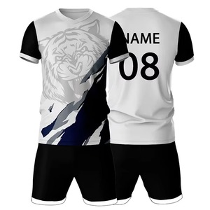Print on Demand Soccer Jersey Two Piece Sport Set <b>Tank</b> Top and Zip Pocket Footy Shorts Custom Streetwear Football Uniform - Product Image 1