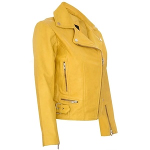 Blouson d'aviateur en cuir Pu Crop pour femmes dames fabricant de vestes en cuir personnalisées en gros fermeture éclair - Product Image 2
