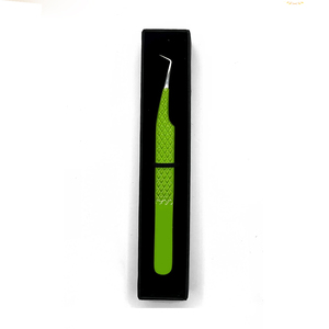 Pince à épiler antistatique durable en acier inoxydable avec pointe dentelée pour extensions de cils et greffe de cils – Outil de beauté - Product Image 4