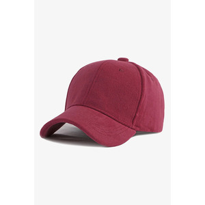 Gorra de Béisbol Unisex Color Borgoña de 6 Paneles, Ajustada, Color Sólido, Deportiva, Transpirable e Impermeable, de Lona, Hilo de Algodón para Adultos, para las Cuatro Estaciones - Product Image 1