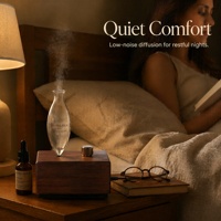 Diffuseur d'huiles essentielles sans eau en bois et verre de luxe, personnalisé, avec logo sur mesure, coffret cadeau