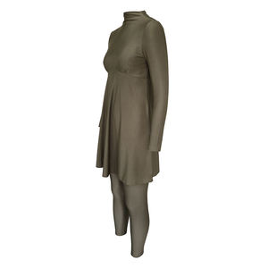 Traje de Baño Deportivo de Manga Larga para Mujeres Musulmanas, Burkini Modesto con Protección UPF50, 2 Piezas, Nailon y Algodón, Tie Dye - Product Image 2