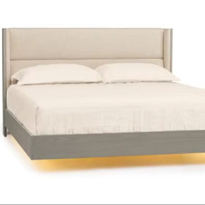Wholesale Modern Wood <b>Framed</b> Upholstered <b>Bed</b> |Luxury Hotel Bedroom Furniture Wholesale - Product Image 1