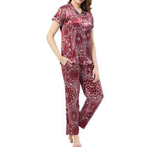 Pyjama pour femmes en tissu doux de qualité supérieure, vêtements de maison intelligents, style confortable pour dormir, pyjama pour femmes - Product Image 4