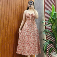 Robes de princesse plissées à fleurs pour femmes, taille naturelle, coupe ajustée, sans bretelles, en mousseline, décontractées, lavables, prix d'usine, personnalisables