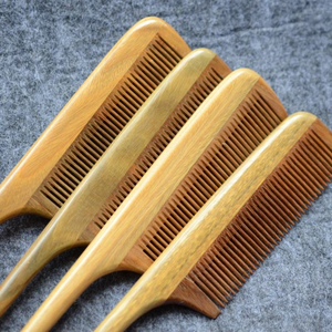 Peine de madera natural de durazno tallado, antiestático, para masaje y cuidado de la salud, cepillos y peines para el cabello de alta calidad - Product Image 2