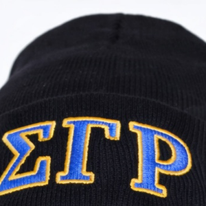 Sigma Gamma Rho Beanie Hat Women Embroidery Knit Cap Warm Winter Skull Cap Casual Stylish Fit - Product Image 4