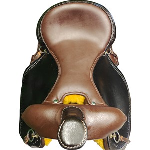 Selle de cheval Western en cuir de qualité supérieure pour la course de baril, toutes tailles disponibles - Product Image 3