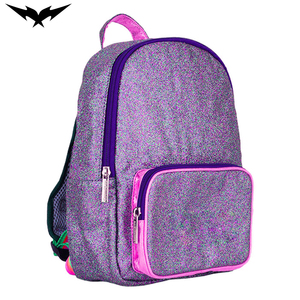 Sac à dos léger à fermeture éclair scintillante pour femmes, style sportif à paillettes, sac à dos pour le collège, rangement extérieur, sangle carrée - Product Image 4