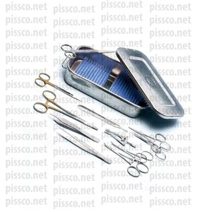Pissco-Kit quirúrgico para animales, conjunto de instrumentos de veterinaria, hecho por Pissco embalaje personalizado, pakistaní, 12 piezas - Product Image 1