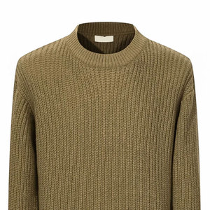 Pull en tricot pour homme, col rond classique, tricot chaud et doux, vêtements décontractés d'hiver, vente en gros - Product Image 3