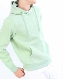 Sweat-shirt à capuche en molleton uni pour homme, décontracté, hiver, manches longues, avec poche, 100% coton respirant, ODM - Product Image 1