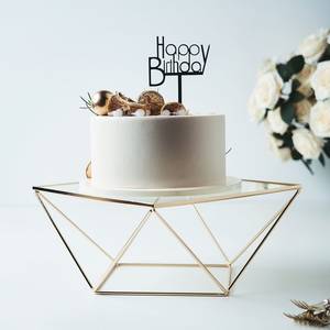 Luxury Gold Metal Geometric <b>Cake</b> <b>Stand</b> Set Hexagon Dessert Display Pedestal Wedding Birthday Party Cupcake Display <b>Stand</b> - Product Image 1