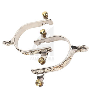 Espuelas de acero inoxidable para montar a caballo, espuelas de vaquero occidental, otros equipos ecuestres, precio al por mayor de Alexandria Industries - Product Image 4