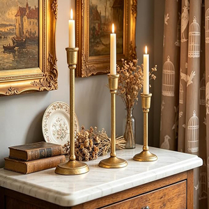 10Pcs Christmas Candle Holder Stake with Spike Metal Inserts <b>Cup</b> Advent Wreaths Candle Stand Golden Taper Holders - Product Image 3