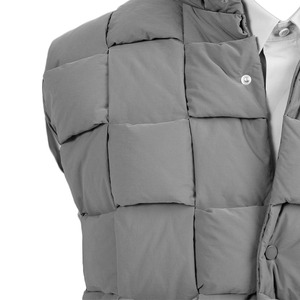Gilet matelassé sans manches personnalisé pour homme avec logo, en coton, style décontracté, pour l'hiver - Product Image 2
