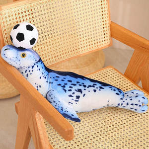 Peluche créative et mignonne de lion de mer et de phoque - Figurine réaliste d'animal marin en peluche, jouet doux, cadeau pour enfants et collectionneurs - Product Image 2